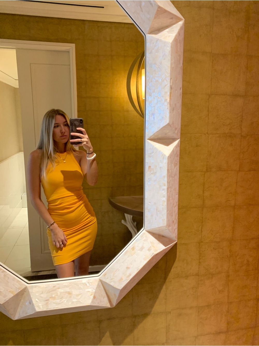 Zara Sleeveless Ribbed Midi Dress - Bright Orange